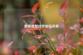 美国调整对华加征关税