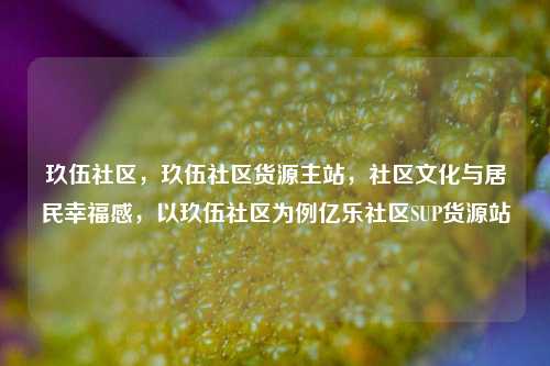 玖伍社区，玖伍社区货源主站，社区文化与居民幸福感，以玖伍社区为例亿乐社区SUP货源站  第1张