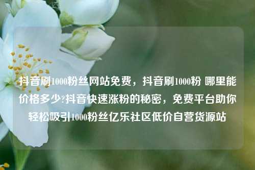 抖音刷1000粉丝网站免费	，抖音刷1000粉 哪里能价格多少?抖音快速涨粉的秘密，免费平台助你轻松吸引1000粉丝亿乐社区低价自营货源站  第1张