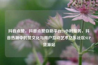 抖音点赞，抖音点赞自助平台24小时服务，抖音热潮中的赞文化与用户互动艺术亿乐社区SUP货源站