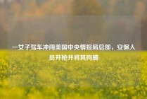 一女子驾车冲闯美国中央情报局总部，安保人员开枪并将其拘捕