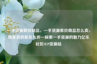 一手货源低价商品，一手货源低价商品怎么卖，独家直供低至九折—探索一手货源的魅力亿乐社区SUP货源站